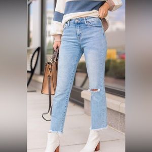 NWOT Veret high rise straight jeans size 29